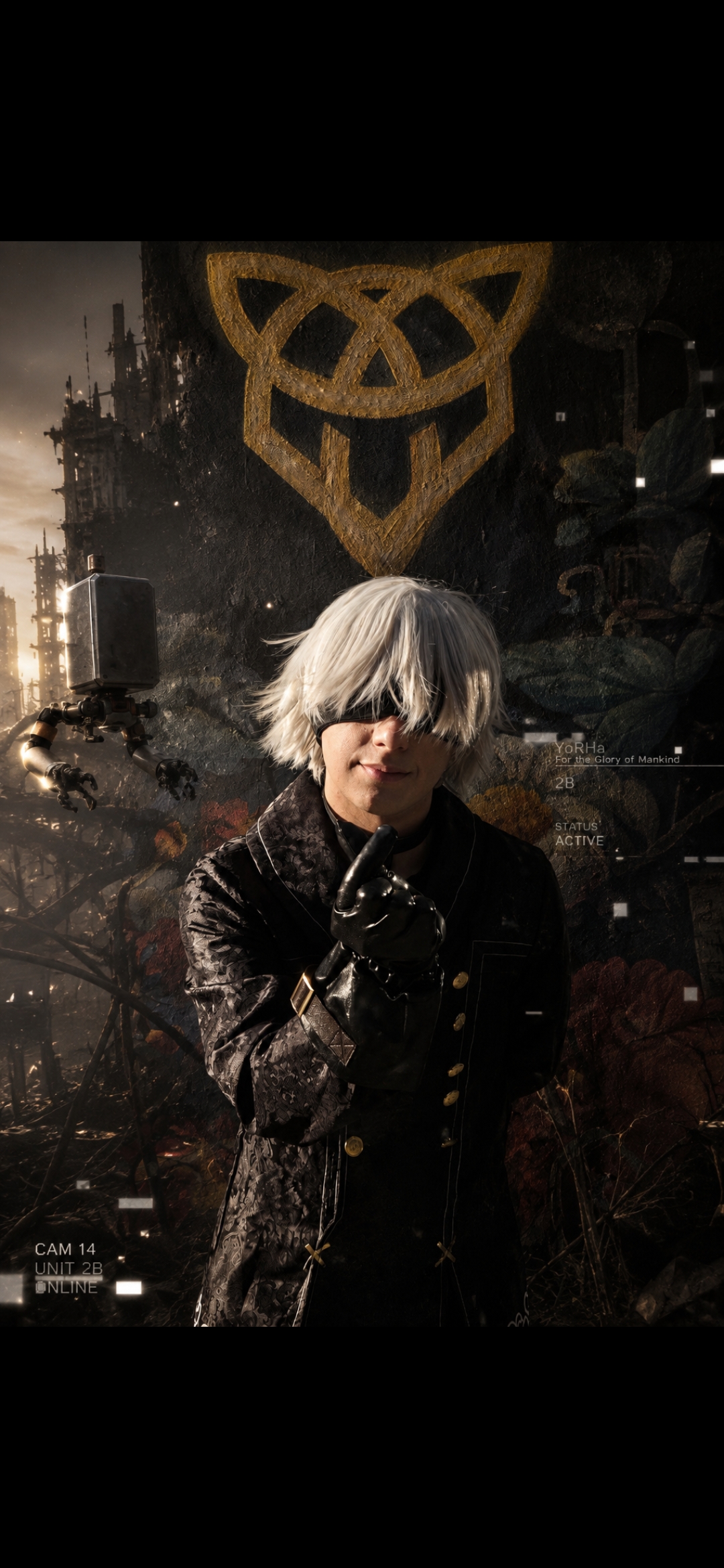 Cospla de 9S — NieR:Automata, el androide explorador de YoRHa